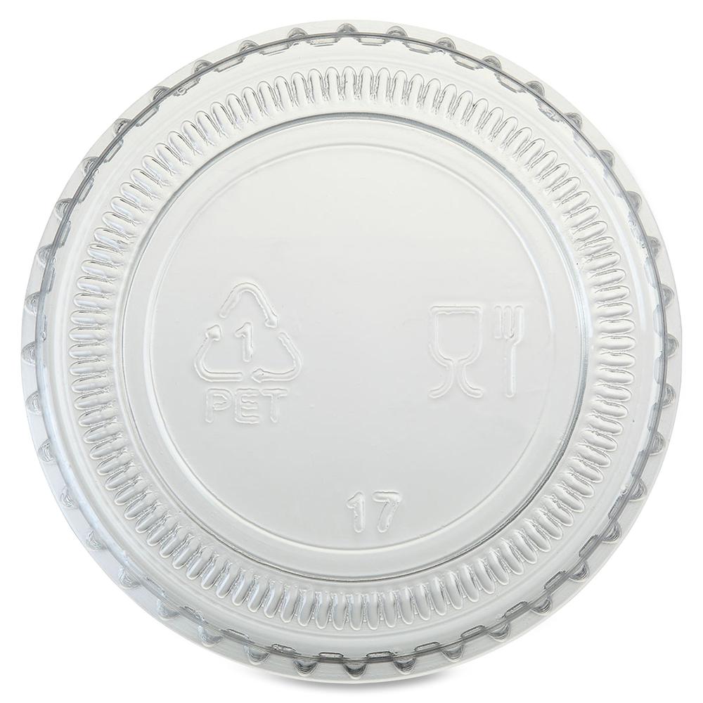 Genuine Joe Portion Cup Lid - Transparent, Clear - 50/Bag - 50 / Carton. Picture 2