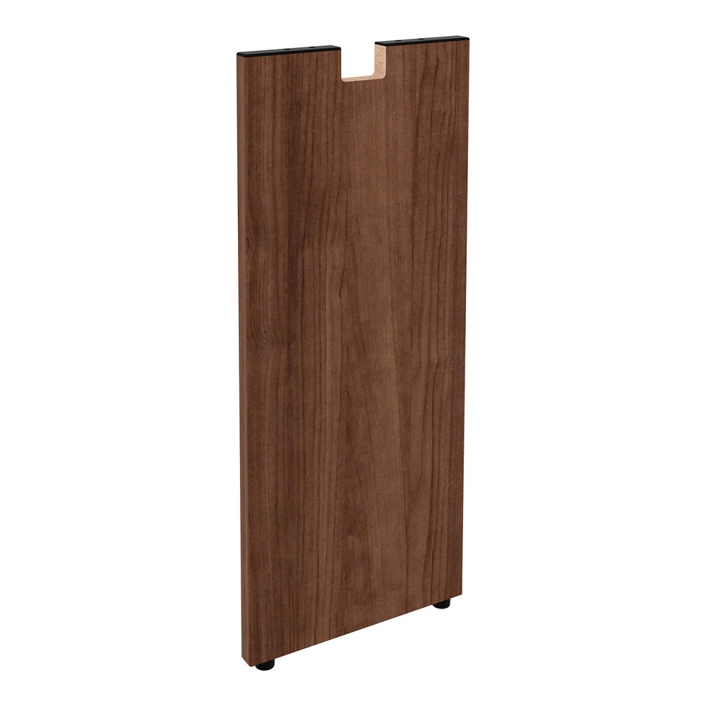 Lorell Essentials Series Credenza Half Leg - 12" x 1"28.5" - Material: Metal - Finish: Walnut Laminate. Picture 9