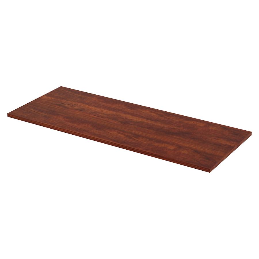 Lorell Training Tabletop - Cherry Rectangle, Laminated Top - Adjustable Height - 60" Table Top Width x 24" Table Top Depth x 1" Table Top Thickness - Assembly Required - 1 Each. Picture 7