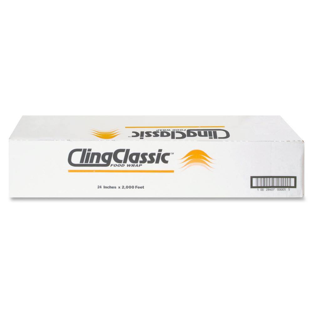 Berry Cling Classic Food Wrap - 24" Width x 2000 ft Length - Dispenser - Plastic - Clear - 1 / Carton. Picture 2