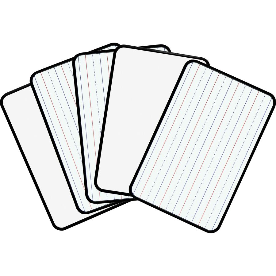 Sparco Dry-erase Lap Boards - 11" (0.9 ft) Width x 8" (0.7 ft) Height - White Surface - Plastic Frame - Rectangle - Magnetic - 1 Box. Picture 6