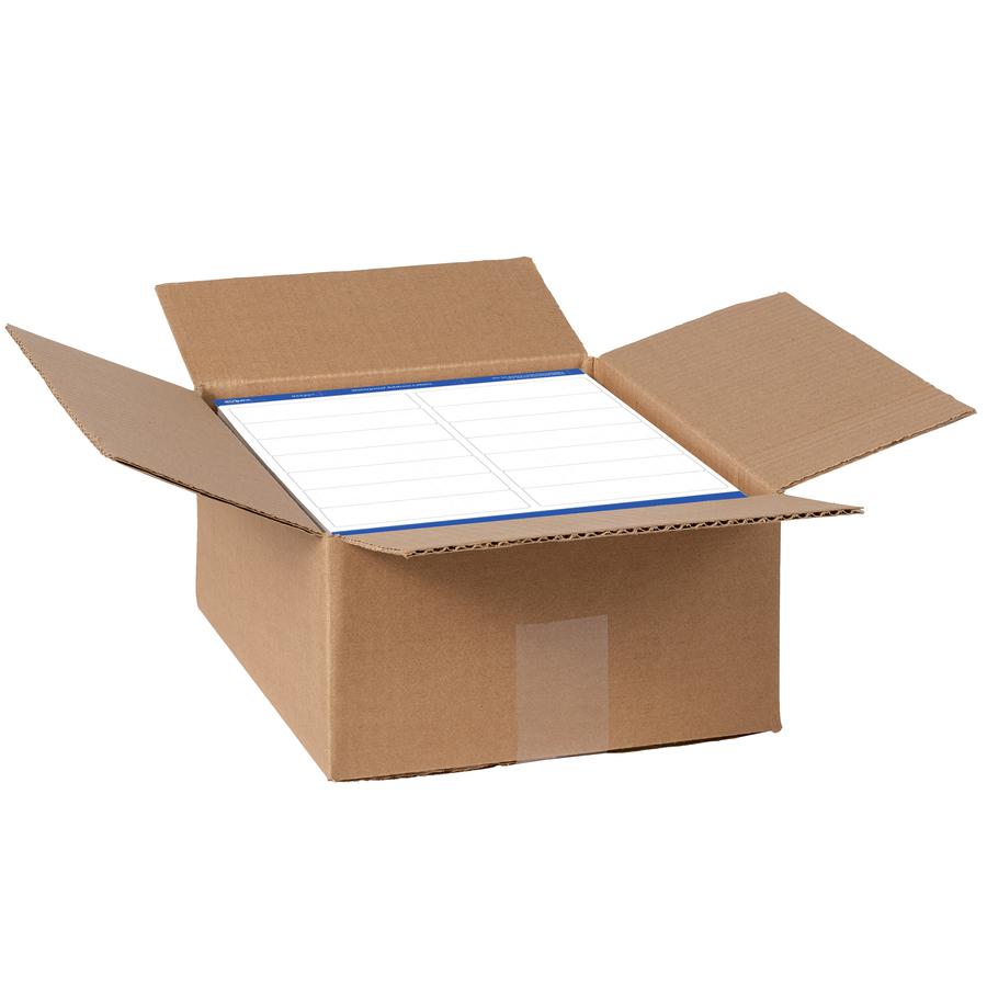 Avery&reg; 1-1/3" x 4" Labels, Ultrahold, 7,000 Labels (95522) - Waterproof - 1 21/64" Width x 4" Length - Permanent Adhesive - Rectangle - Laser - White - Film - 14 / Sheet - 500 Total Sheets - 7000 . Picture 2