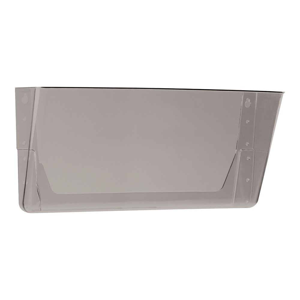 Storex Stacking Wall Pocket - 1 Pocket(s) - 7" Height x 4" Width x 16" Length - Stackable - Smoke - Poly - 1 Each. Picture 4