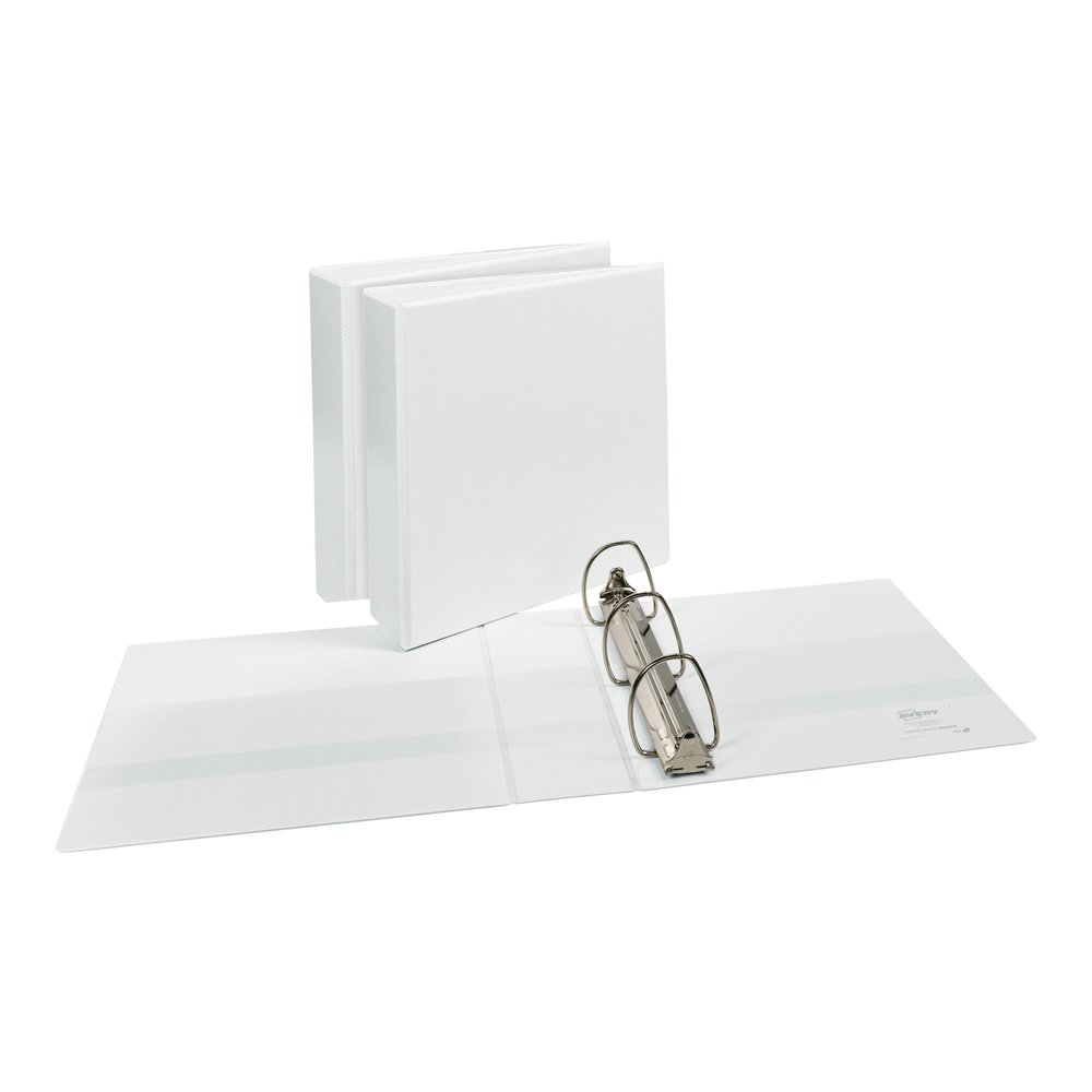 Avery&reg; Durable View Binders - EZD Rings - 3" Binder Capacity - Letter - 8 1/2" x 11" Sheet Size - 670 Sheet Capacity - 3 Ring - Fastener: D-Ring - Pocket: 4, Internal - Poly - White - Recycled - E. Picture 5