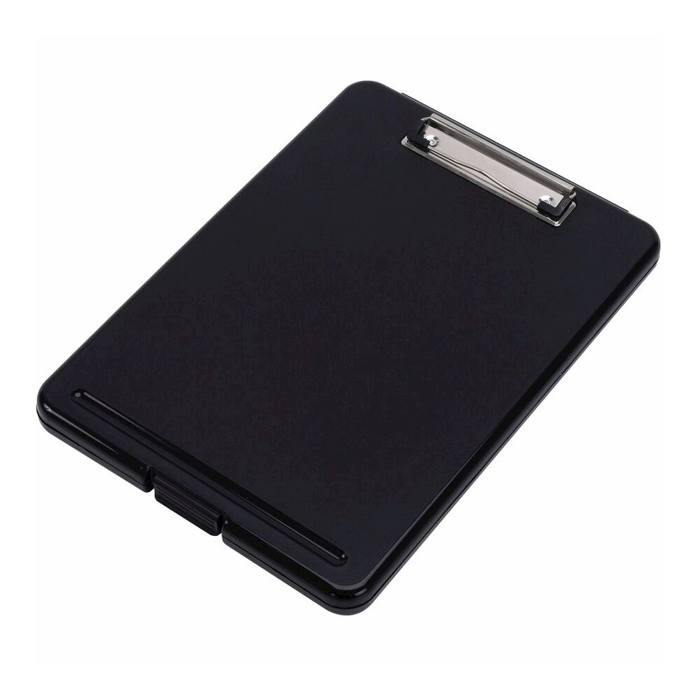 Business Source Storage Clipboard - 8 1/2" x 11" Sheet Size - Plastic - Black - 12 / Carton. Picture 7