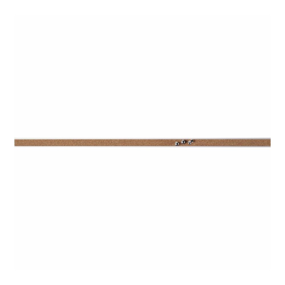 Lorell Cork Strip Bulletin Bars - 24" Board Width - Cork Surface - Self-healing, Fade Resistant, Self-sealing - Anodized Aluminum Frame - 24 / Bundle. Picture 6