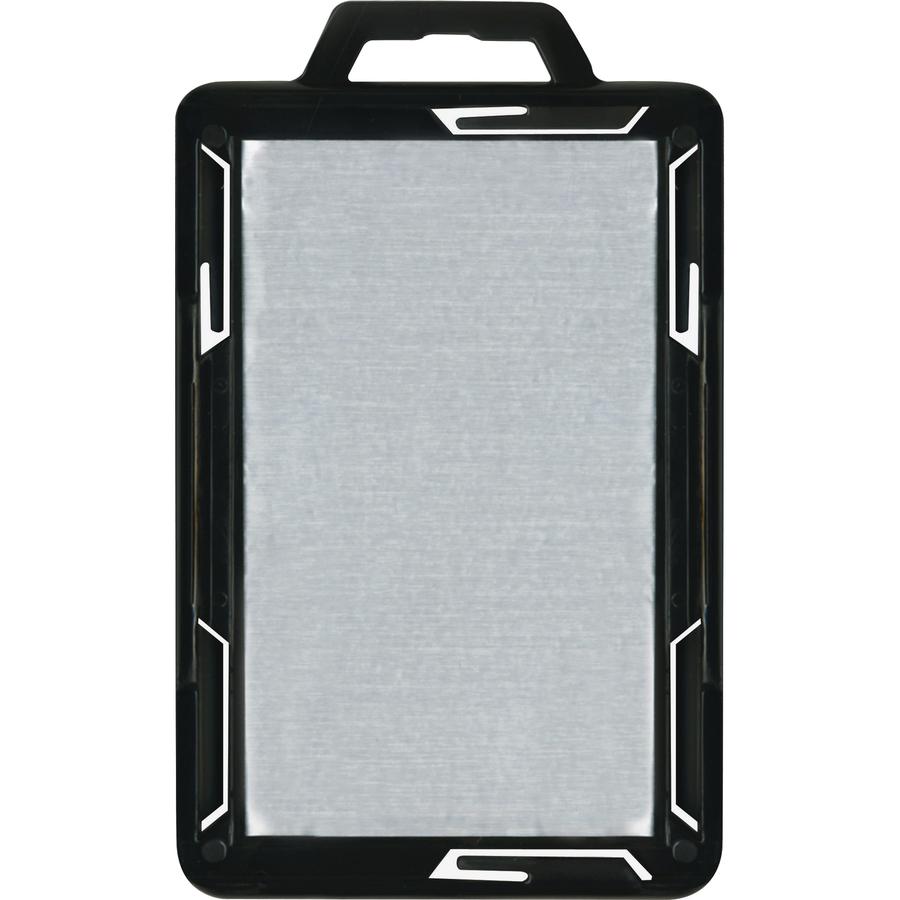 Advantus RFID Blocking Badge Holder - Support 2.13" x 3.38" Media - Vertical - Plastic - 20 / Pack - Black/Clear. Picture 3