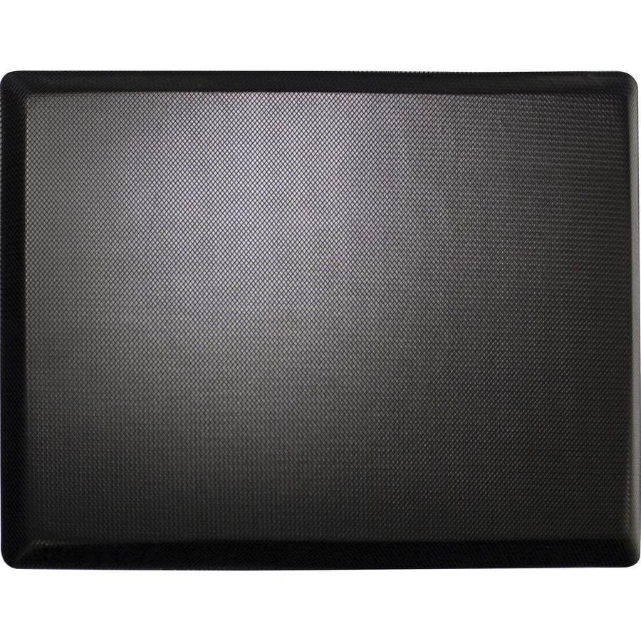 Lorell Energizing Sit/Stand Mat - Desk Protection - 20" Length x 30" Width x 0.750" Thickness - Rectangular - Memory Foam - Black - 1Each. Picture 5