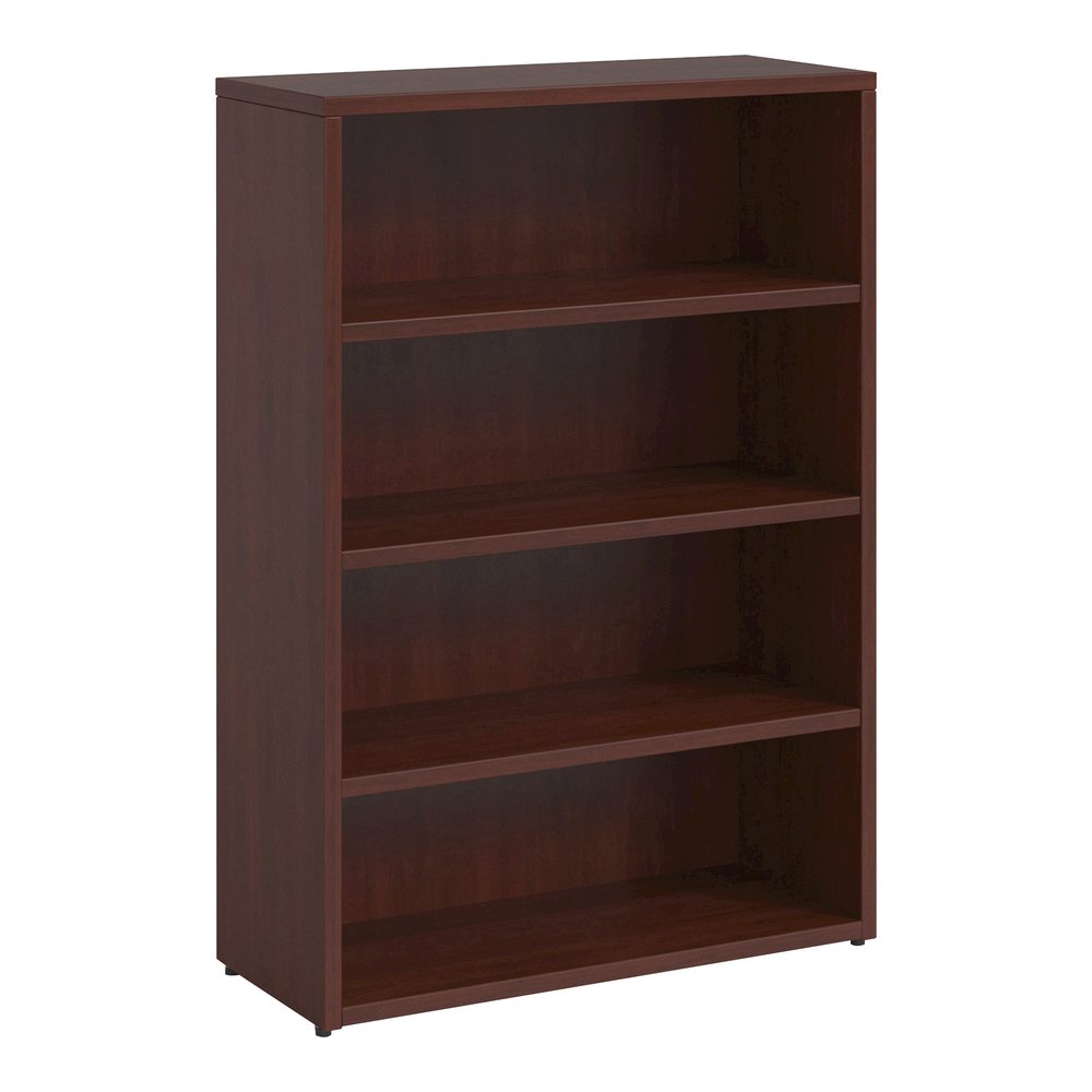 Lorell Prominence 2.0 Bookcase - 48" Height x 34" Width x 12" Depth, 1" Thickness Top - 3 Shelve(s) - Band Edge - Material: Particleboard - Finish: Laminate - Grommet, Mar Resistant, Burn Resistant, I. Picture 5