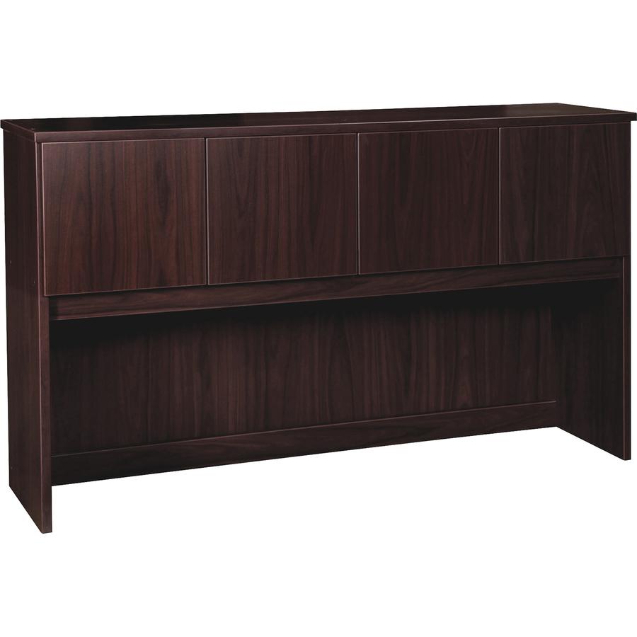 Lorell Prominence 2.0 Hutch - 39" Height x 66" Width x 16" Depth - 4 Door(s) - Material: Particleboard - Finish: Laminate - 1 Each. Picture 5