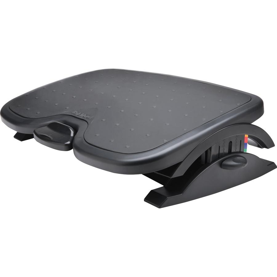 Kensington SmartFit Solemate Plus Foot Rest - 3.50" - 5" Adjustable Height - 30&deg; Tilt - Black - 1 Each - TAA Compliant. Picture 2