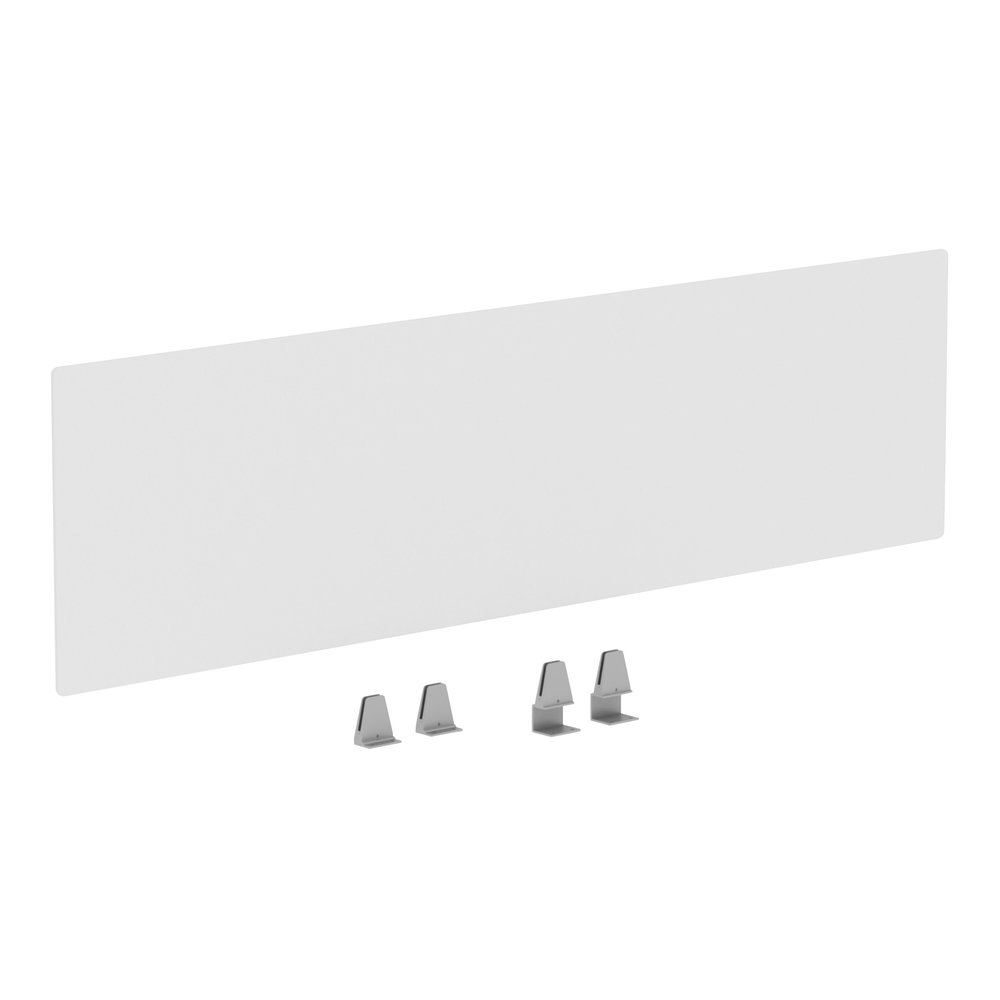 Lorell Relevance Series Modesty/Privacy Panel - 59" Width x 15.7" Height - Clear - 1 Each. Picture 6