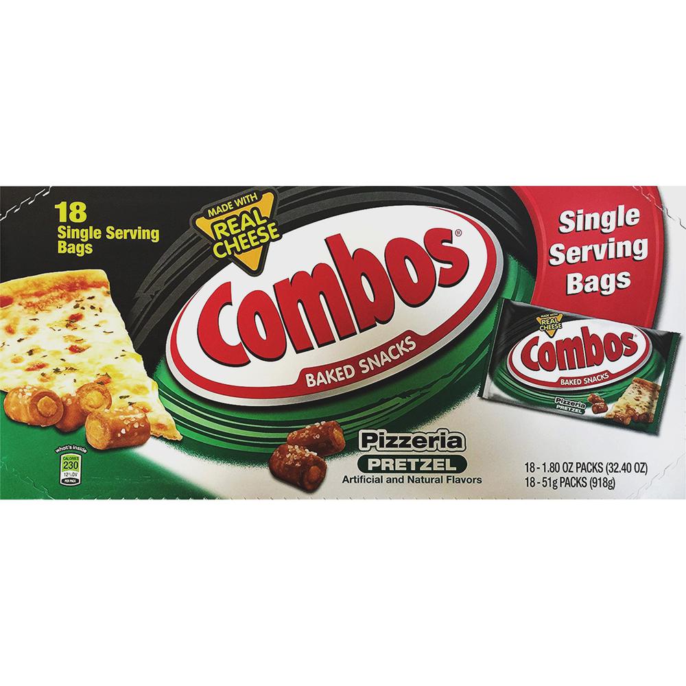 Combos Baked Pretzel Snack - Spicy Cheese Pizza - 1 Serving Pack - 1.80 oz - 18 / Box. Picture 2