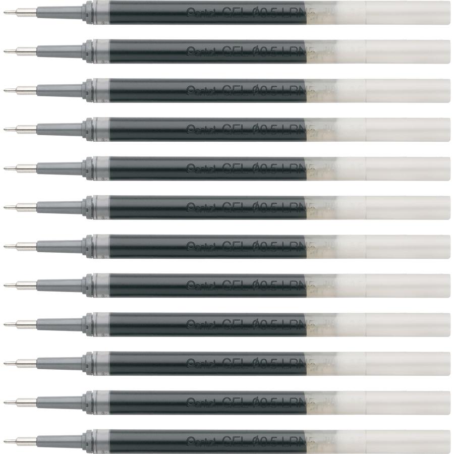 EnerGel Liquid Gel Pen Refill - 0.50 mm , Fine Point - Black Ink - Smudge Proof, Smear Proof, Quick-drying Ink, Glob-free, Smooth Writing - 12 / Box. Picture 2
