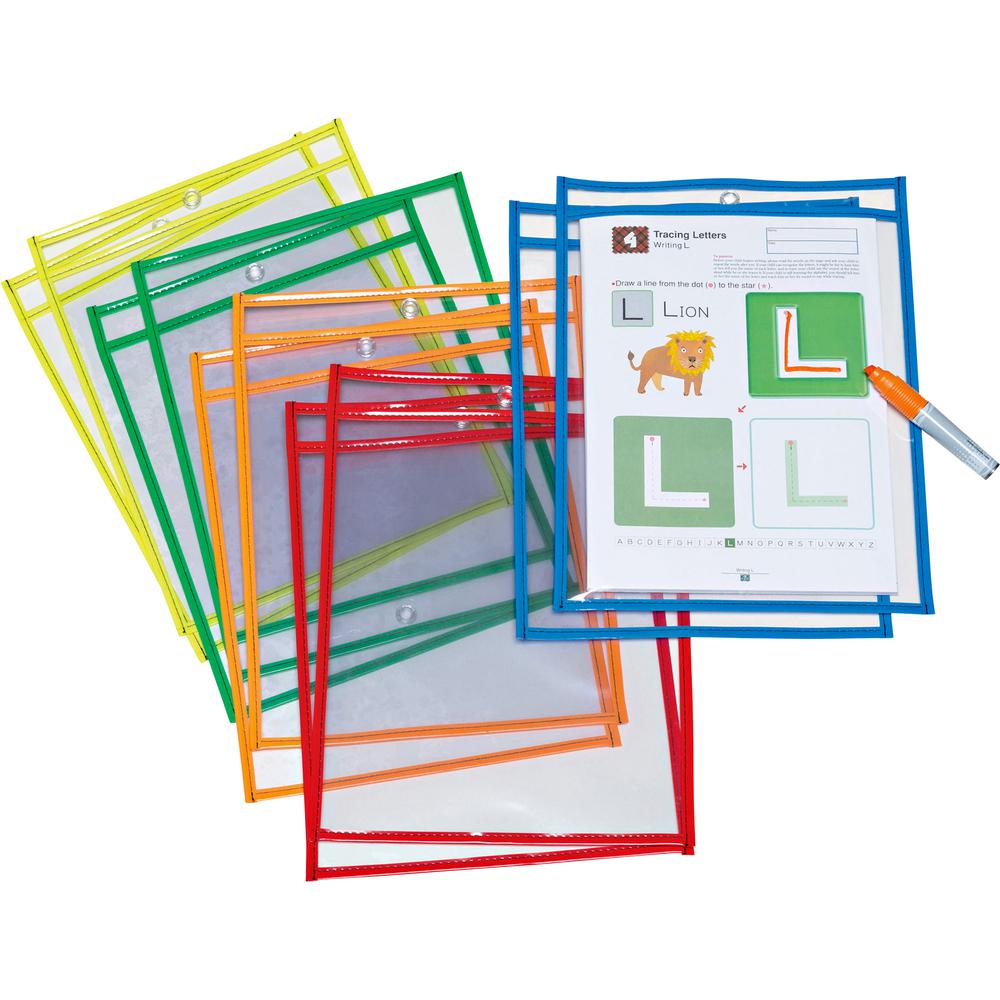 Creativity Street Dry-Erase Pockets - Rectangle - 10 / Set. Picture 2
