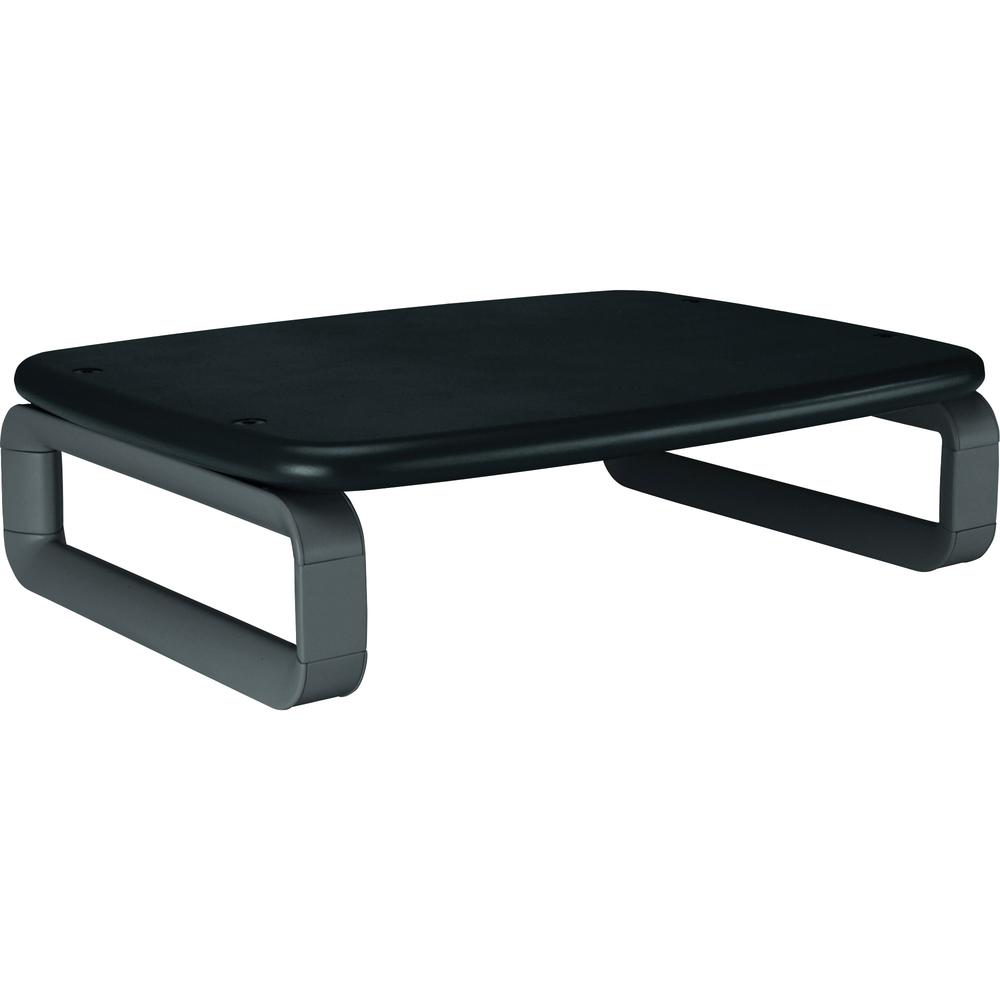 Kensington SmartFit Monitor Stand Plus - Black - Up to 24" Screen Support - 80 lb Load Capacity - 12.7" Height x 16.2" Width x 2.2" Depth - Desktop - Black - Ergonomic - TAA Compliant. Picture 4