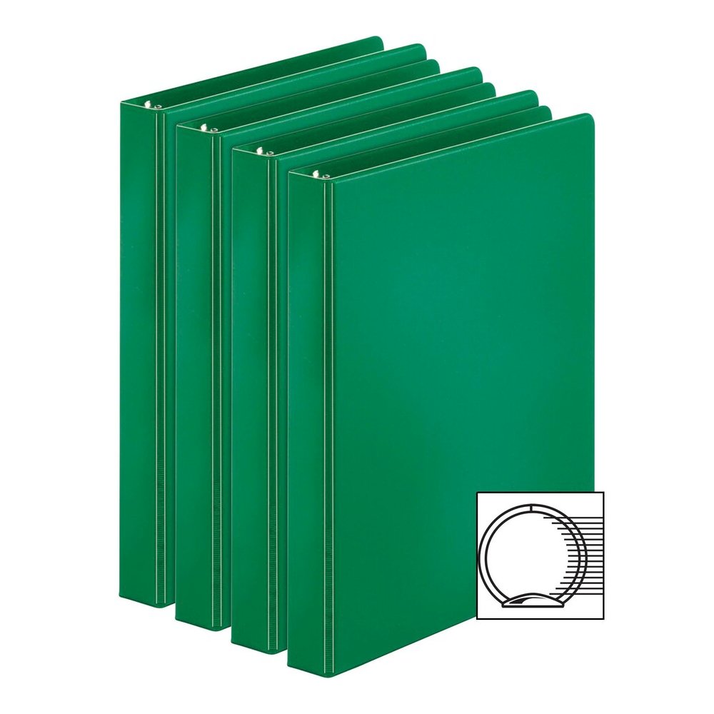 Business Source Basic Round Ring Binders - 1" Binder Capacity - Letter - 8 1/2" x 11" Sheet Size - 225 Sheet Capacity - 3 Ring - Fastener: Round Ring - Pocket: Inside Front & Back - Chipboard, Polypro. Picture 5