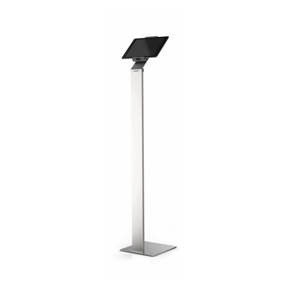DURABLE Tablet Holder Floor - 47.8" Height x 10.6" Width x 10.6" Depth - Steel, Acrylonitrile Butadiene Styrene (ABS), Aluminum - Silver - Flexible, Floor Standing, Locking Mechanism, Adjustable Arm, . Picture 9