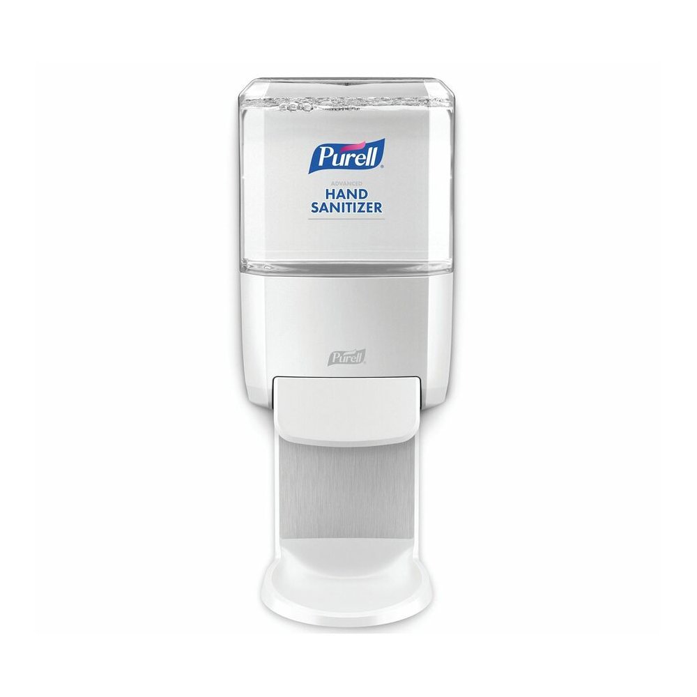 PURELL&reg; ES4 Hand Sanitizer Dispenser, Push-Style - Manual - 1.27 quart Capacity - Locking Mechanism, Durable, Wall Mountable - White - 1 Each. Picture 2