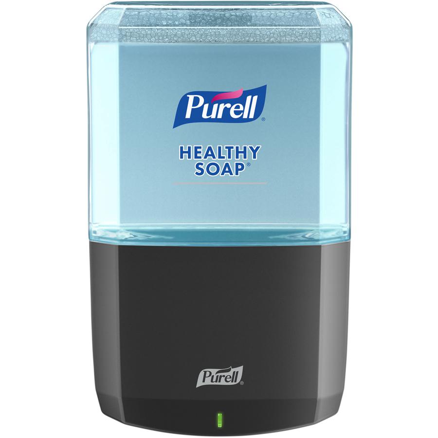 PURELL&reg; ES6 Touch-free Hand Soap Dispenser - Automatic - 1.27 quart Capacity - Support 4 x C Battery - Locking Mechanism, Durable, Wall Mountable, Touch-free - Graphite - 1Each. Picture 3
