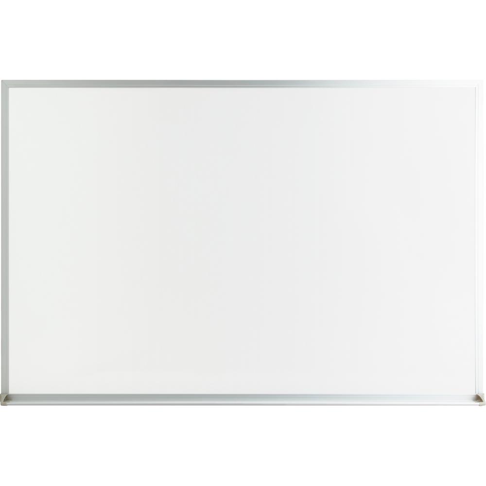 Lorell Economy Dry-erase Board - 36" (3 ft) Width x 24" (2 ft) Height - White Melamine Surface - White Aluminum Frame - Rectangle - 1 Each. Picture 2