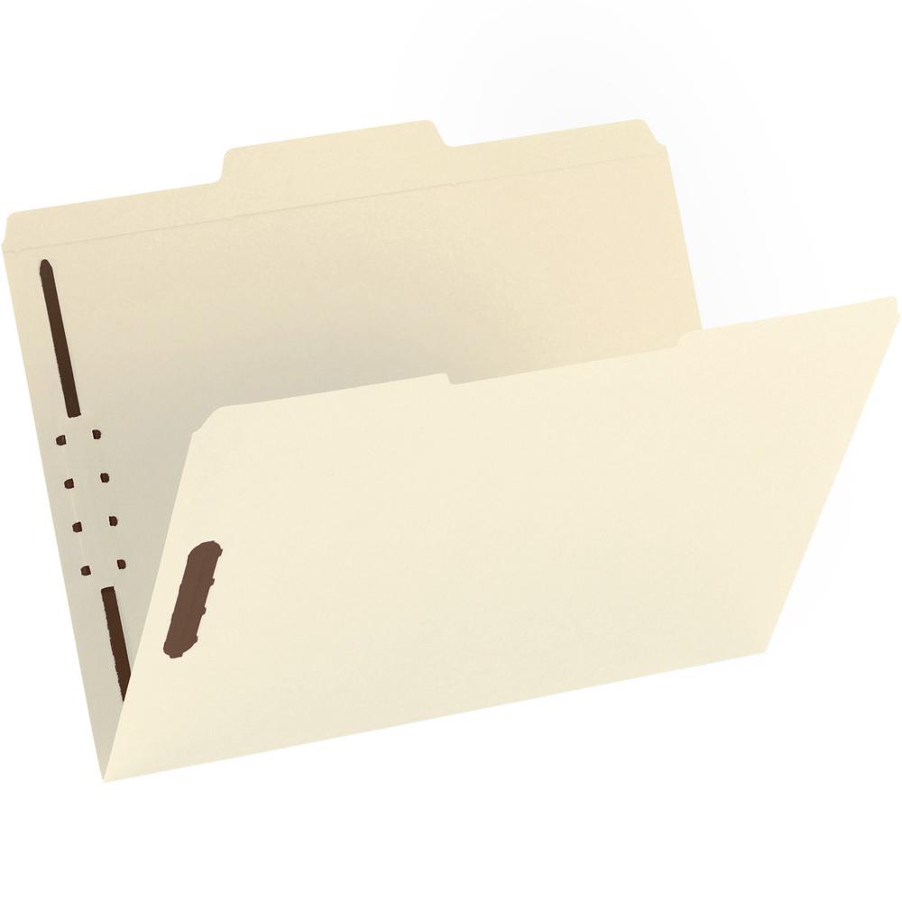 Business Source 1/3 Tab Cut Letter Recycled Fastener Folder - 8 1/2" x 11" - 2 Fastener - 10% Recycled - 50 / Box. Picture 6