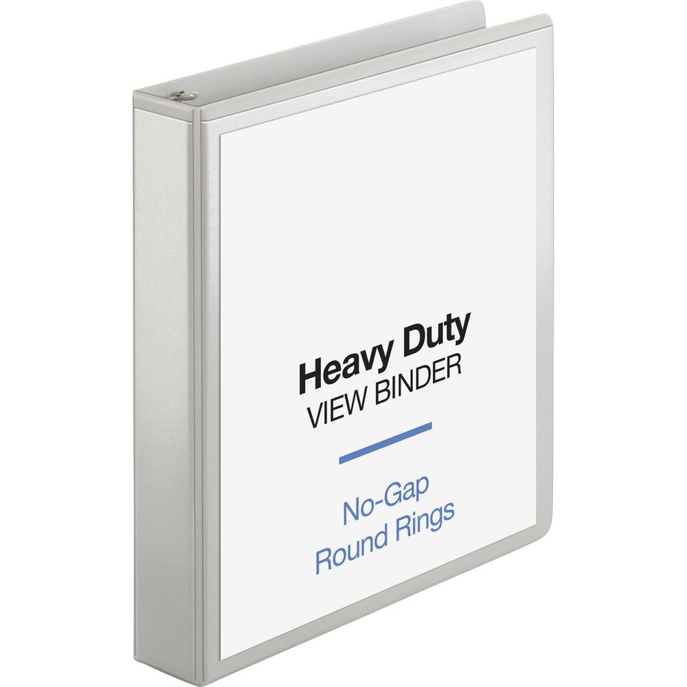 Business Source Round-ring View Binder - 1 1/2" Binder Capacity - Letter - 8 1/2" x 11" Sheet Size - 350 Sheet Capacity - Fastener: Round Ring - Pocket: 2, Internal - Polypropylene, Chipboard, Board -. Picture 8
