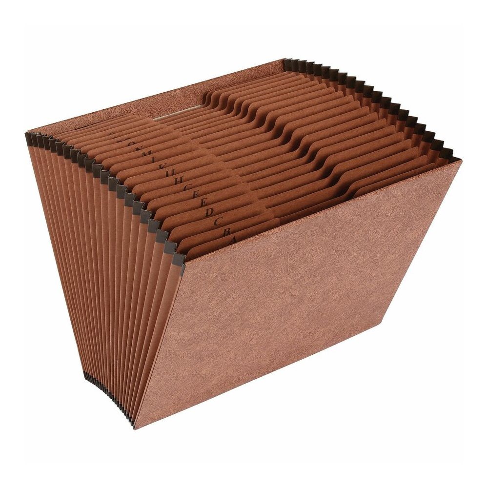 Business Source Letter Recycled Expanding File - 8 1/2" x 11" - 21 Pocket - Brown - 30% Recycled - 1 Each. Picture 6