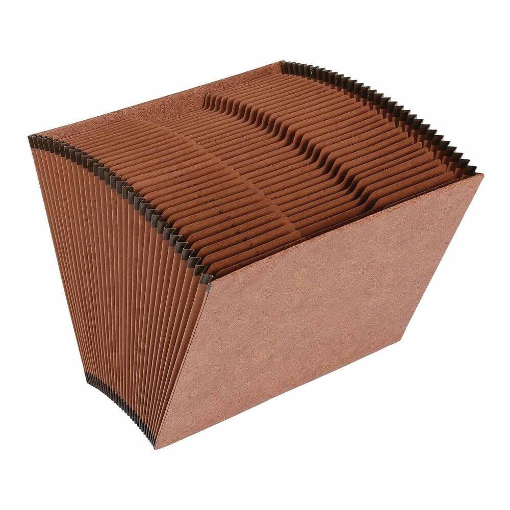 Business Source Letter Recycled Expanding File - 8 1/2" x 11" - 31 Pocket - Brown - 30% Recycled - 1 Each. Picture 6