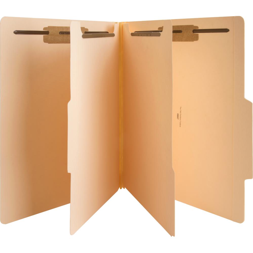 Business Source Letter Recycled Classification Folder - 8 1/2" x 11" - 2" Expansion - 1" Fastener Capacity, 2" Fastener Capacity - 2 Divider - 18 pt. - 10% Recycled - 25 / Box. Picture 4