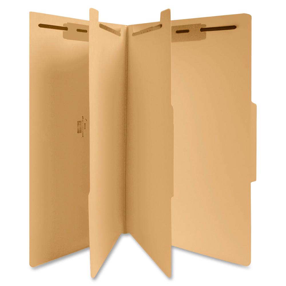 Business Source Legal Recycled Classification Folder - 8 1/2" x 14" - 2" Expansion - 1" Fastener Capacity, 2" Fastener Capacity - 2 Divider - 18 pt. - 10% Recycled - 25 / Box. Picture 2