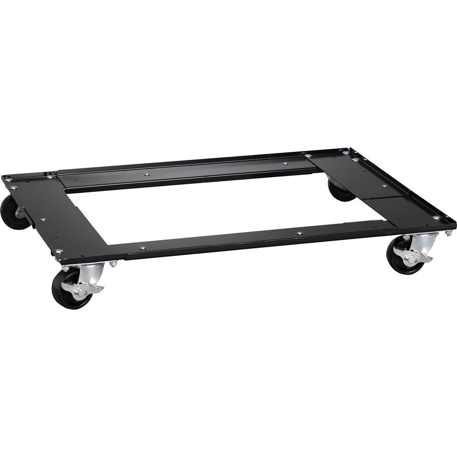 Lorell Commercial Cabinet Dolly - Metal - x 42" Width x 24" Depth x 4" Height - Black - 1 Each. Picture 8