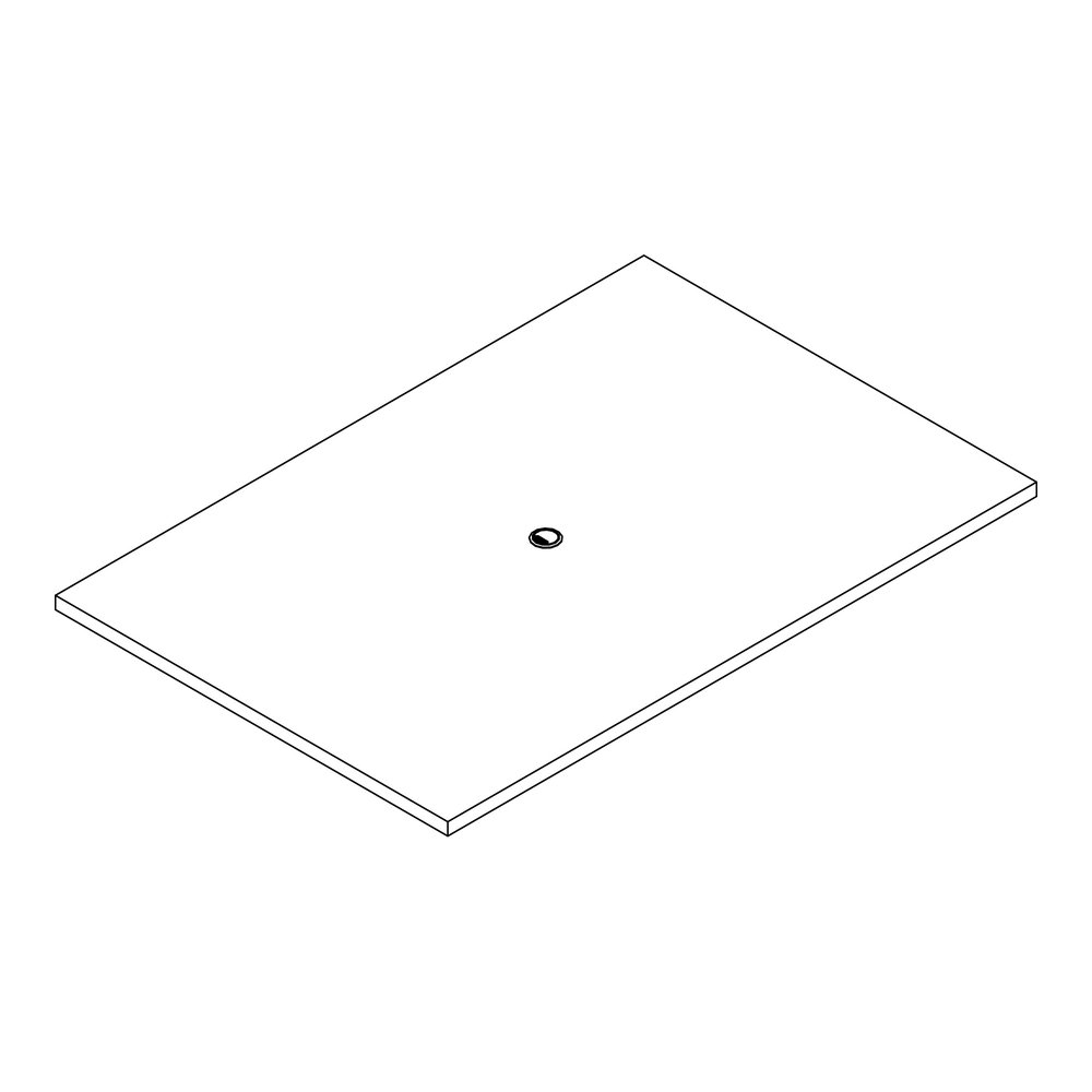 Lorell Prominence 2.0 Rectangular Conference Tabletop - Mahogany Rectangle, Laminated Top - 72" Table Top Width x 48" Table Top Depth x 1.50" Table Top Thickness - Conferencing, Office - Assembly Requ. Picture 8