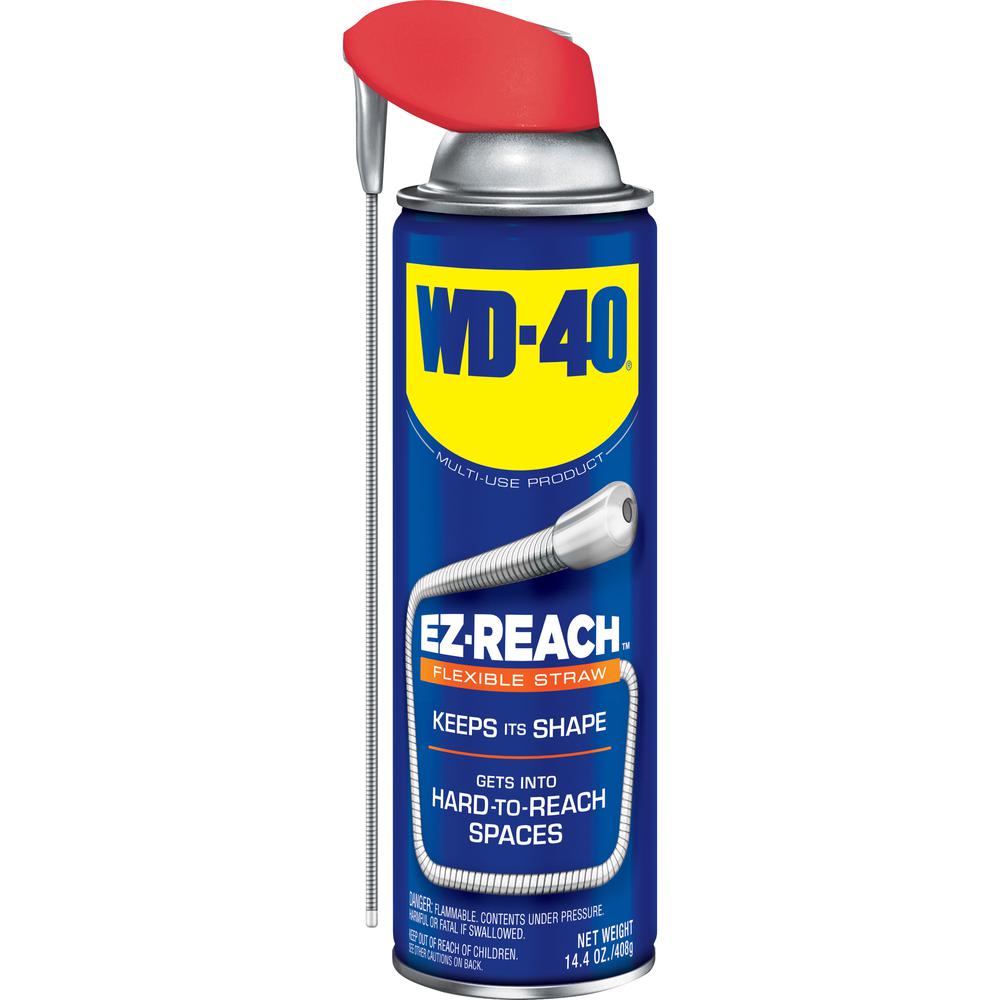 WD-40 EZ Reach Flexible Straw Lubricant - 14.4 fl oz (0.5 quart) - 1 Each - Blue. Picture 2