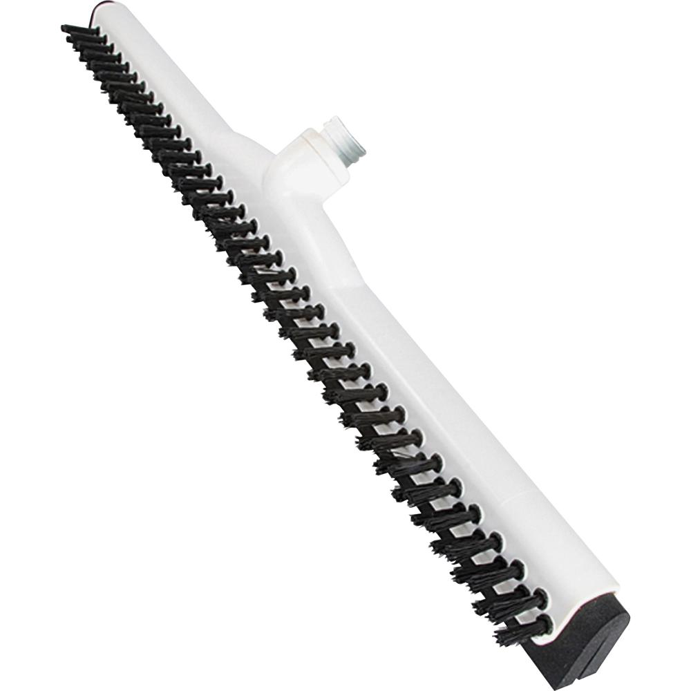 Ettore Wipe 'n Dry 18" Floor Squeegee - Rubber Blade - 2.5" Height x 18" Width x 3.5" Length - Durable, Built-in Splash Guard - White - 1Each. Picture 2