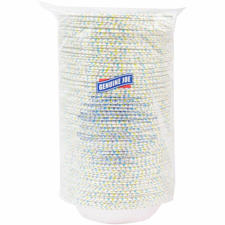 Genuine Joe 12 oz Paper Bowls - Disposable - Multi - 125 / Pack. Picture 7