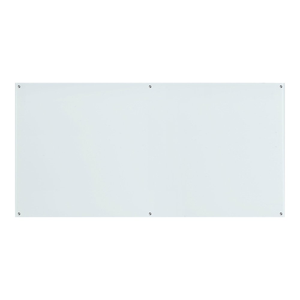 Lorell Premium Glass Dry-Erase Board - 96" (8 ft) Width x 48" (4 ft) Height - White Glass Surface - Rectangle - Smudge Resistant, Wipeable - 1 Each. Picture 2