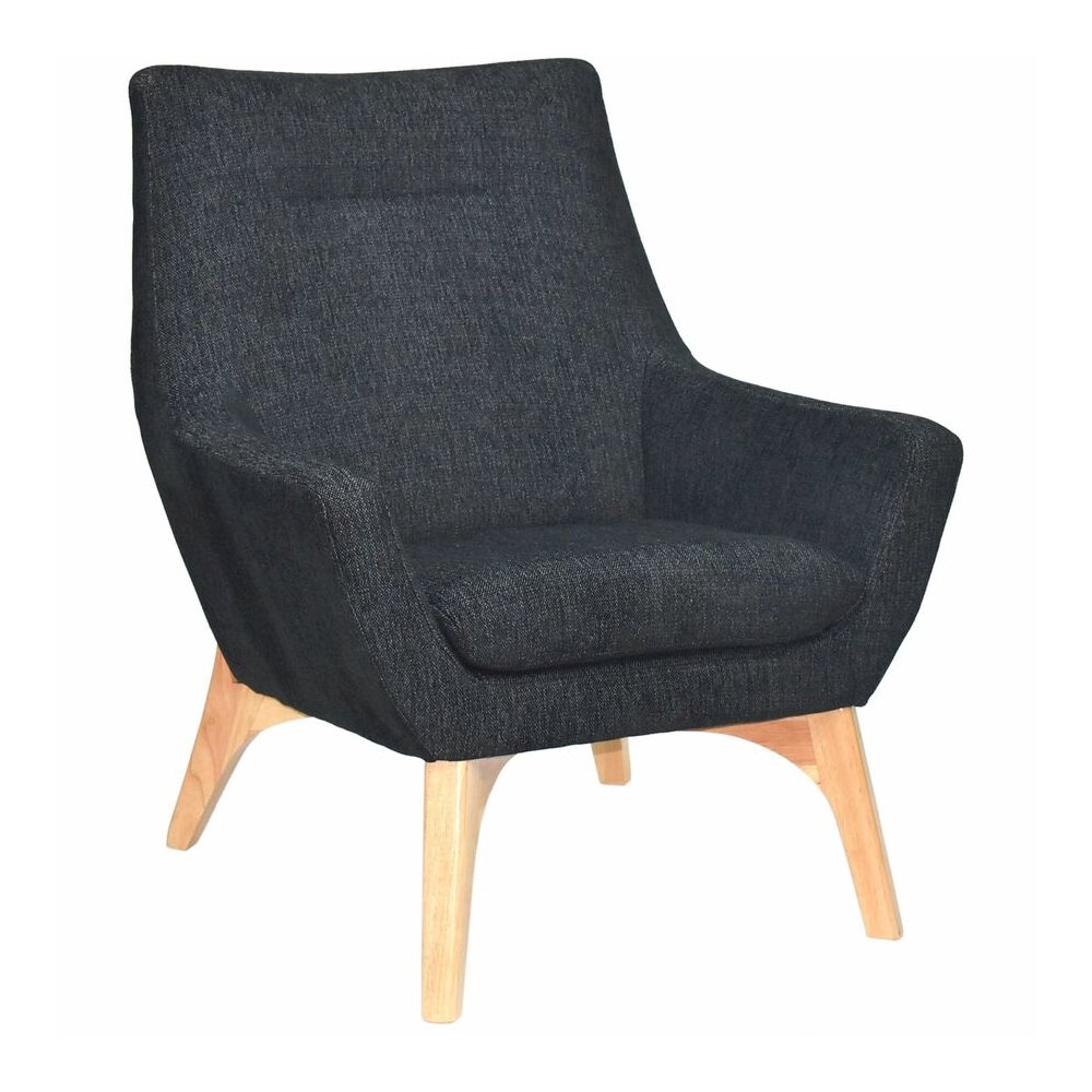 Lorell Quintessence Collection Upholstered Chair - Black Seat Color - Black Back Color - Low Back - Four-legged Base - 1 Each. Picture 8