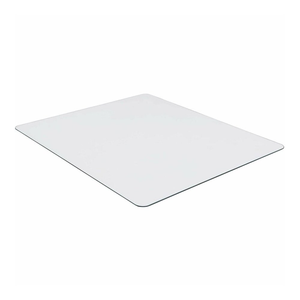 Lorell Tempered Glass Chairmat - Carpet, Hardwood Floor, Marble - 50" Length x 44" Width x 0.250" Thickness - Rectangular - Tempered Glass - Clear - 1 Each. Picture 5