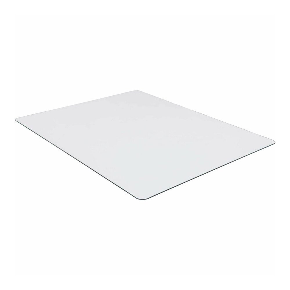 Lorell Tempered Glass Chairmat - Carpet, Hardwood Floor, Marble, Hard Floor - 60" Length x 48" Width x 0.250" Thickness - Rectangular - Tempered Glass - Clear - 1 Each. Picture 5