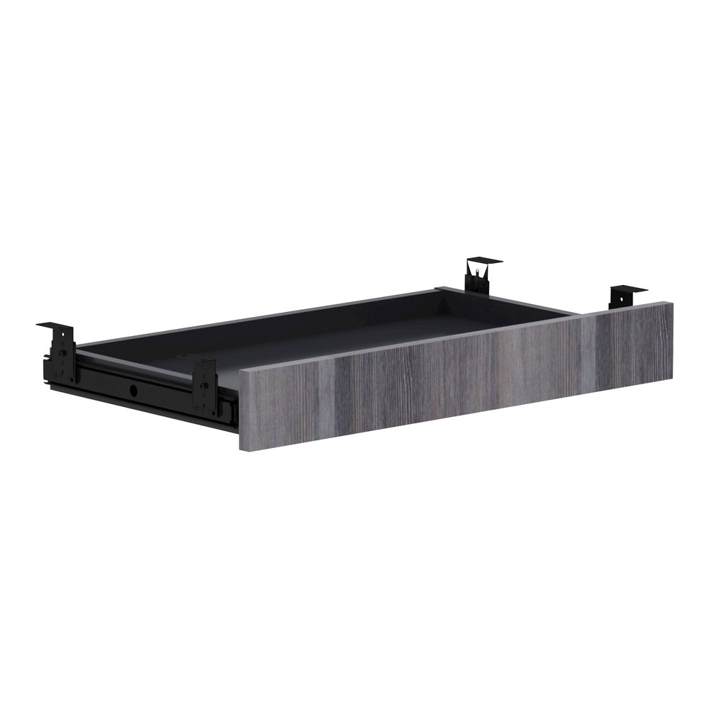 Lorell Universal Center Drawer - 28.4" x 16.7" x 5.1" - Finish: Weathered Charcoal. Picture 10