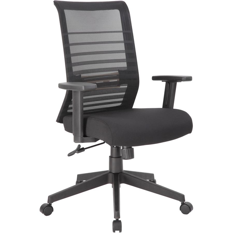 Boss Mesh Task Chair - Black Seat Color - Black Back Color - Mesh Back Material - Black Frame Color - 5-star Base - 1 Each. Picture 10