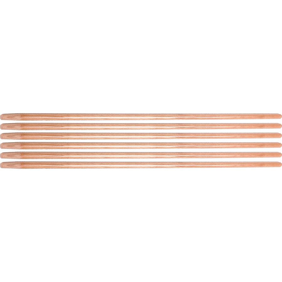 Ettore Floor Squeegee Wooden Pole Handle - 54" Length x 1" Diameter - Natural - Wood - 6 / Carton. Picture 3