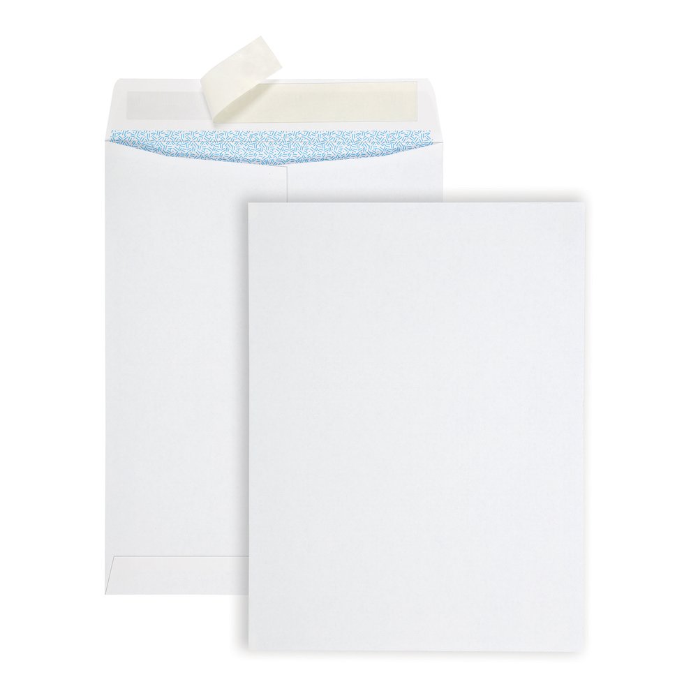 Quality Park Redi Strip Security Mailing Envelopes - Multipurpose - 9" Width x 12" Length - Peel Strip - White - 1 Box. Picture 5