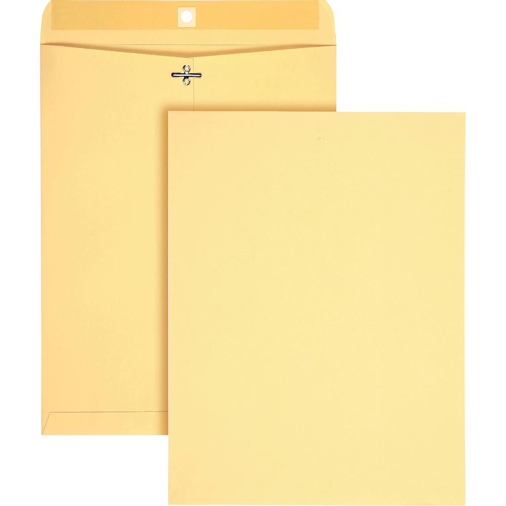 Quality Park 10 x 13 Heavy-Duty Clasp Envelopes - Clasp - #97 - 10" Width x 13" Length - Clasp/Gummed Flap - 100 / Box. Picture 2