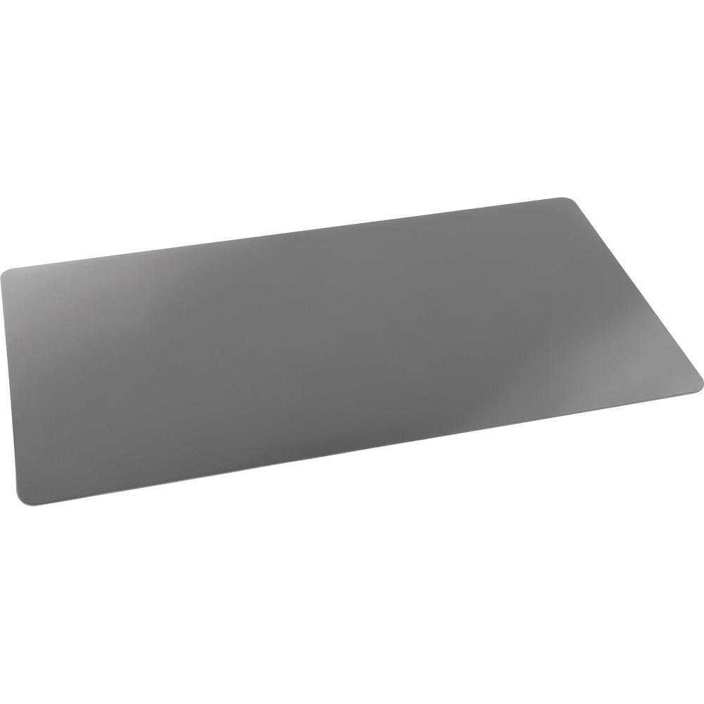 Artistic Rhinolin II Antimicrobial Writing Pad Desk Mat - 36" Width x 20" Length - Gray. Picture 2