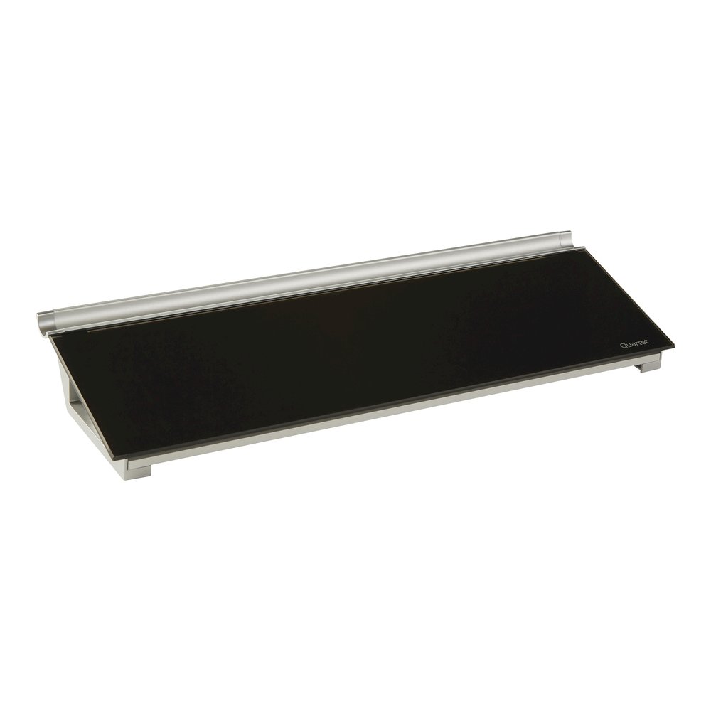 Quartet Glass Dry-Erase Desktop Computer Pad - 6" (0.5 ft) Width x 18" (1.5 ft) Height - Black Glass Surface - Rectangle - Horizontal - Desktop - 1 Each. Picture 3