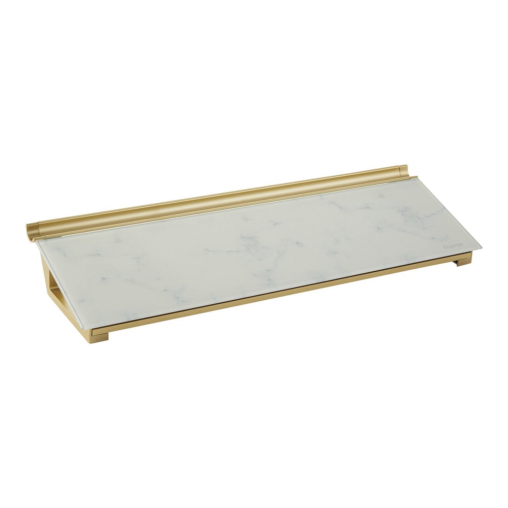 Quartet Glass Dry-Erase Desktop Computer Pad - 6" (0.5 ft) Width x 18" (1.5 ft) Height - Marble Glass Surface - Rectangle - Horizontal - Desktop - 1 Each. Picture 3