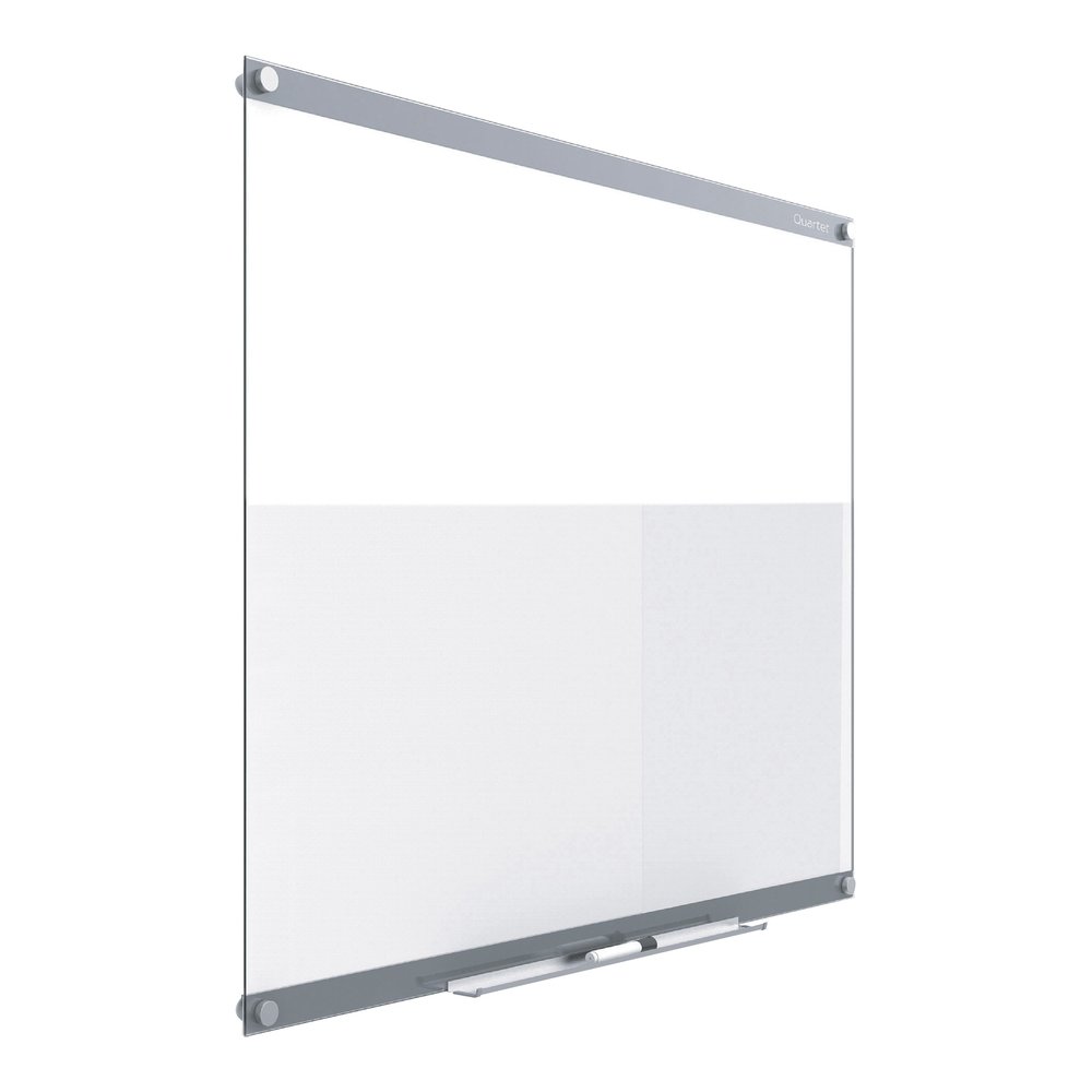 Quartet Infinity Customizable Dry-Erase Board - 36" (3 ft) Width x 24" (2 ft) Height - Clear/White Glass Surface - Rectangle - Horizontal/Vertical - Magnetic - Assembly Required - 1 Each. Picture 4