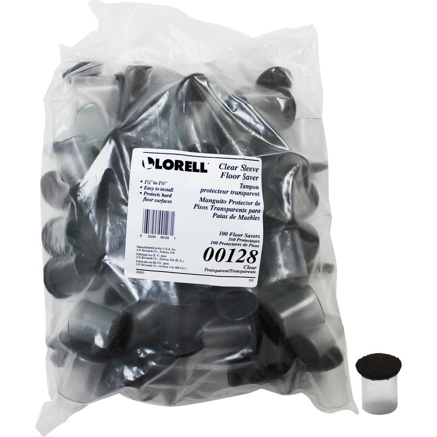 Lorell Sleeve Floor Protectors - Clear, Transparent - 100/Bag. Picture 6